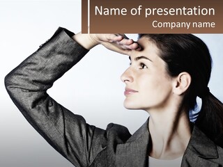 Woman Outlook Professional PowerPoint Template