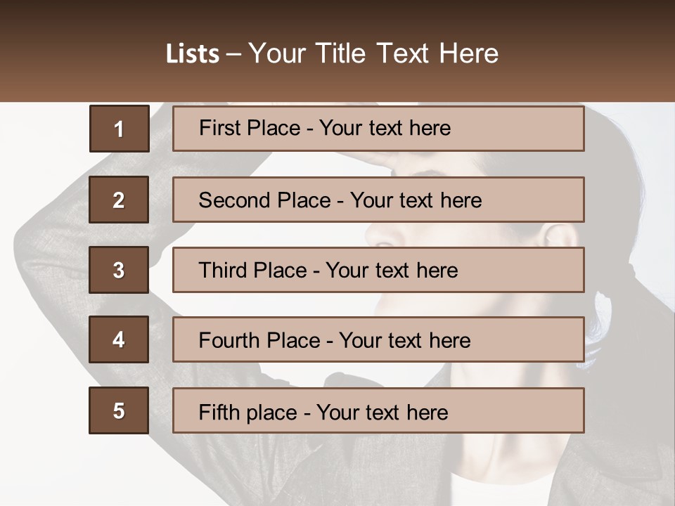 Woman Outlook Professional PowerPoint Template