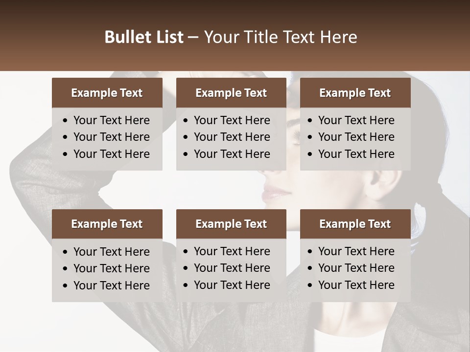 Woman Outlook Professional PowerPoint Template