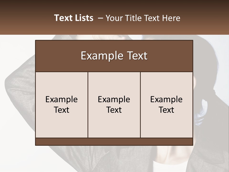 Woman Outlook Professional PowerPoint Template