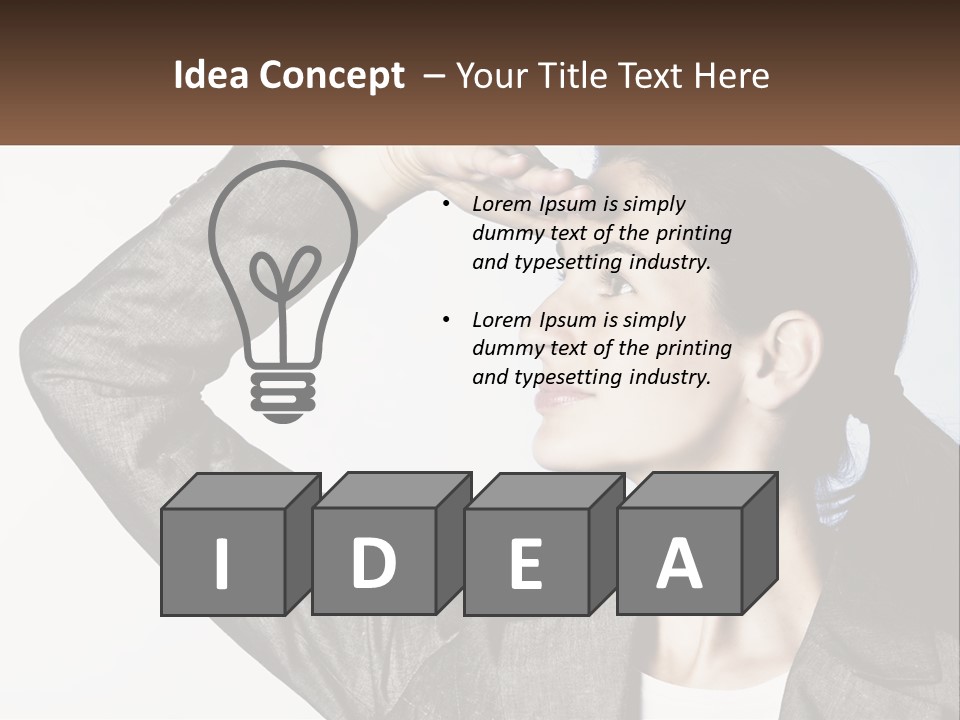 Woman Outlook Professional PowerPoint Template