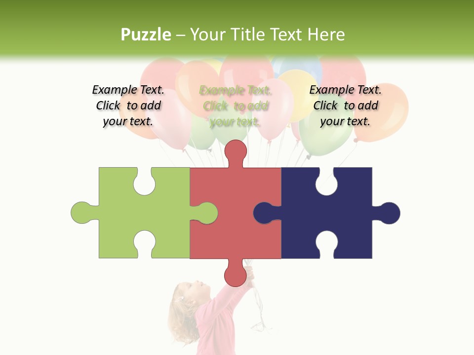 Decoration Blue Cute PowerPoint Template