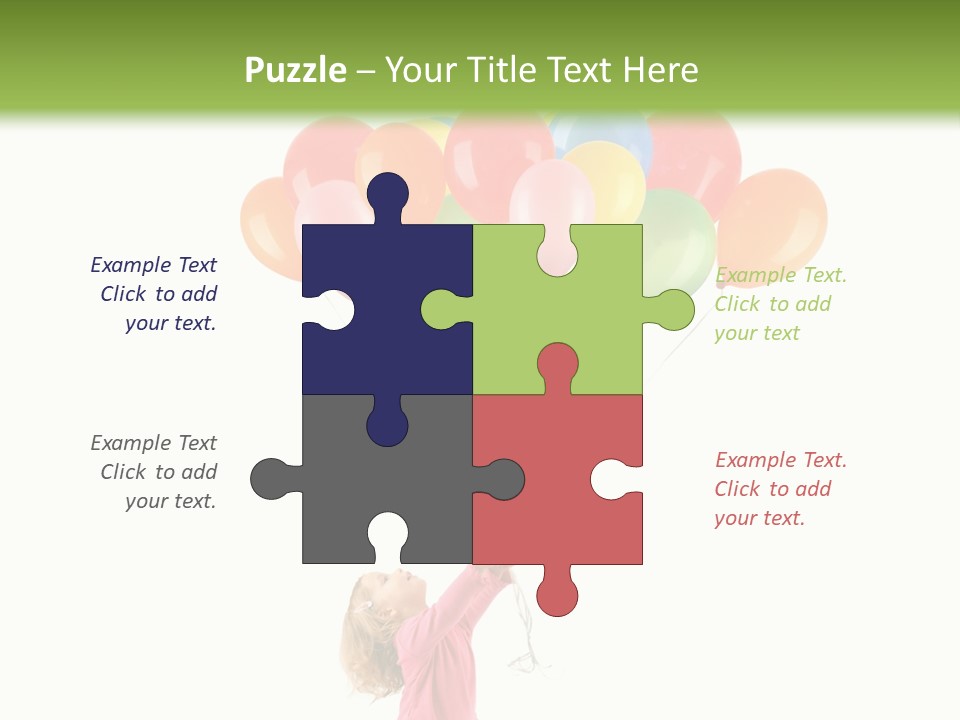 Decoration Blue Cute PowerPoint Template