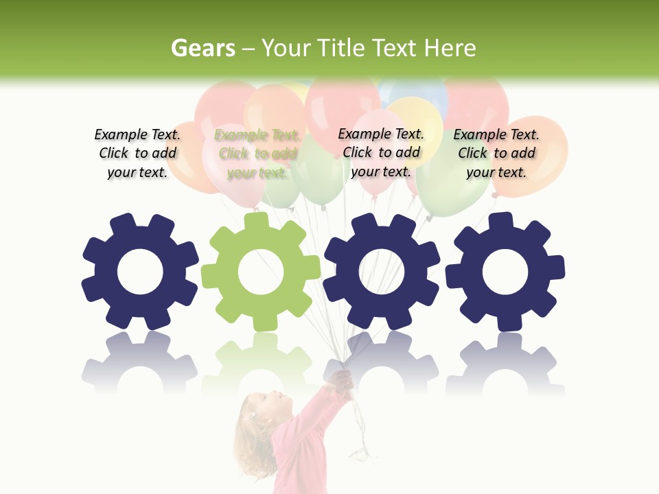 Decoration Blue Cute PowerPoint Template