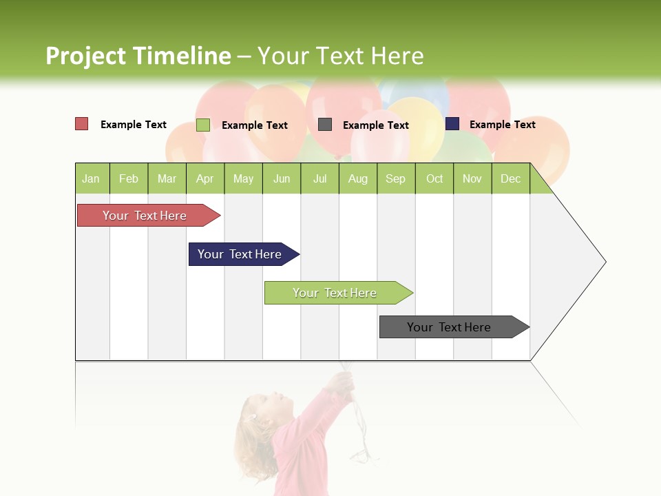 Decoration Blue Cute PowerPoint Template