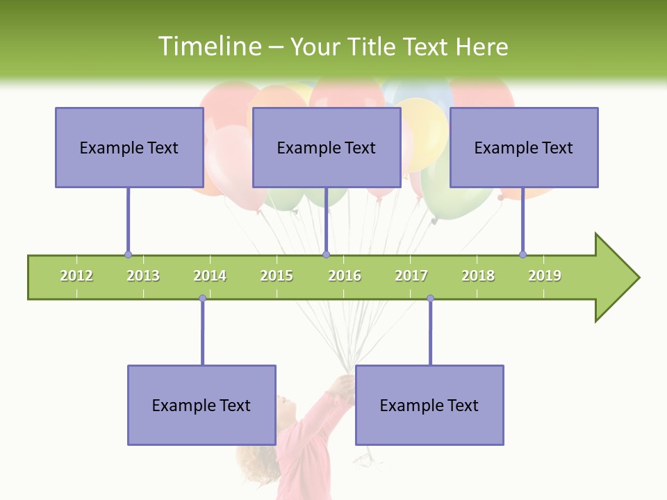 Decoration Blue Cute PowerPoint Template