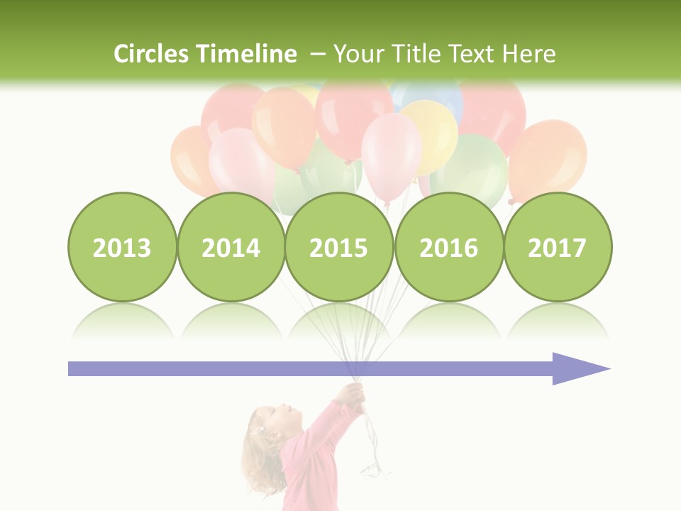 Decoration Blue Cute PowerPoint Template