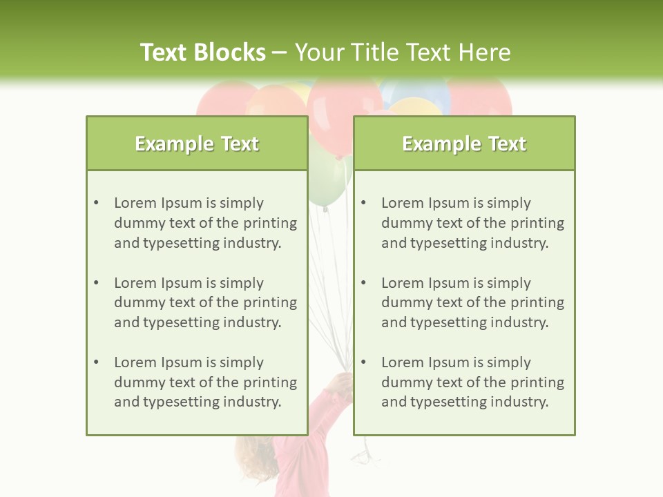 Decoration Blue Cute PowerPoint Template