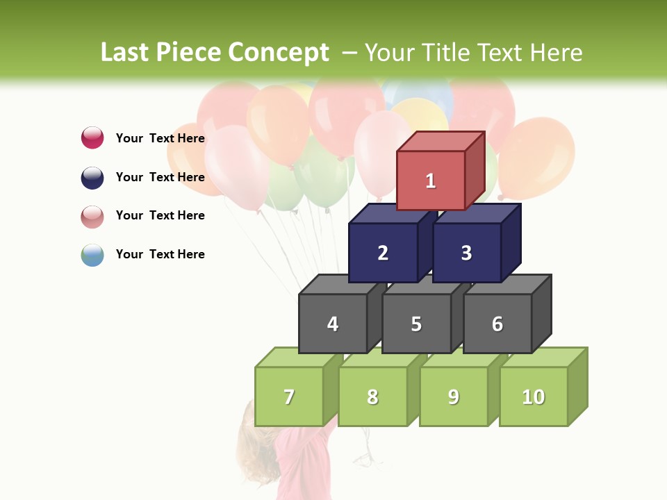 Decoration Blue Cute PowerPoint Template