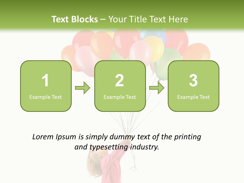 Decoration Blue Cute PowerPoint Template