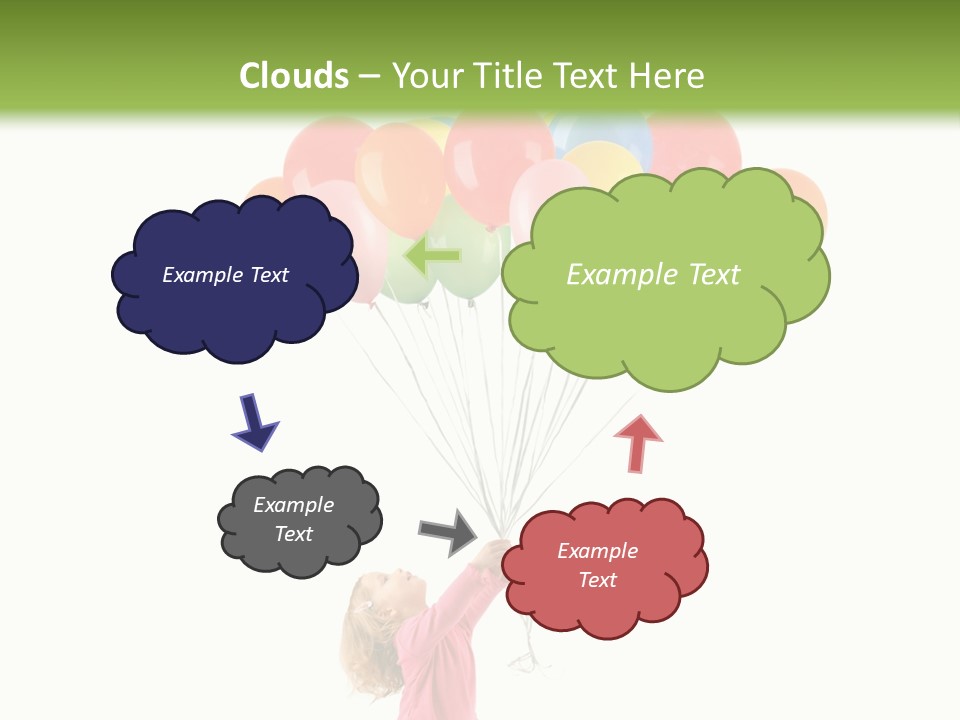 Decoration Blue Cute PowerPoint Template