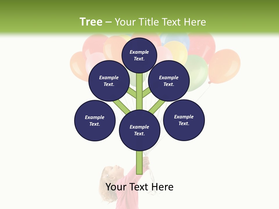 Decoration Blue Cute PowerPoint Template