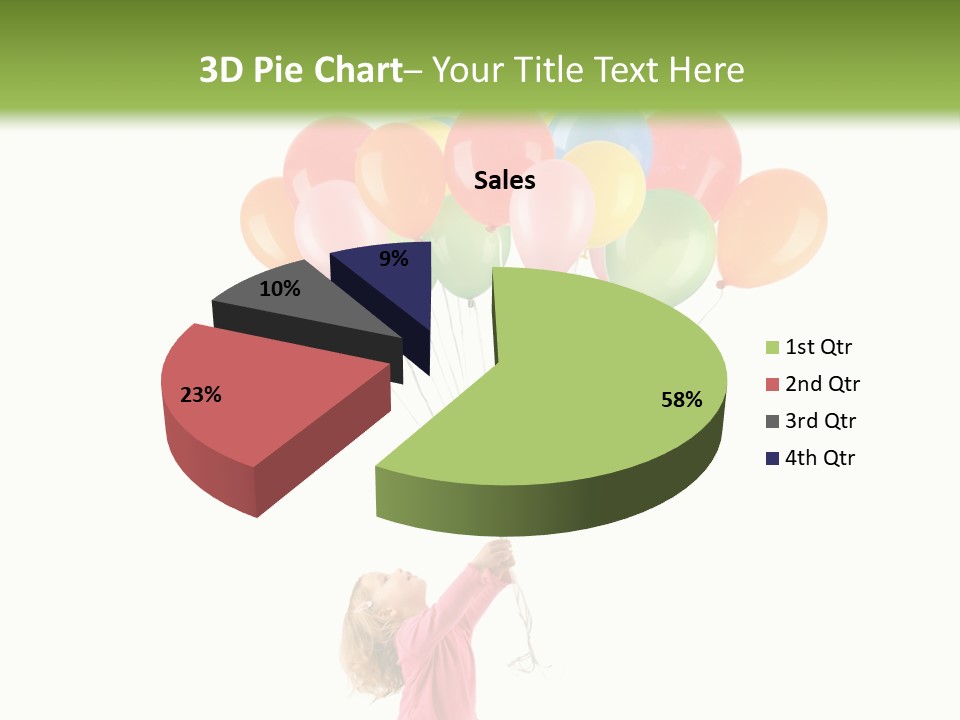 Decoration Blue Cute PowerPoint Template