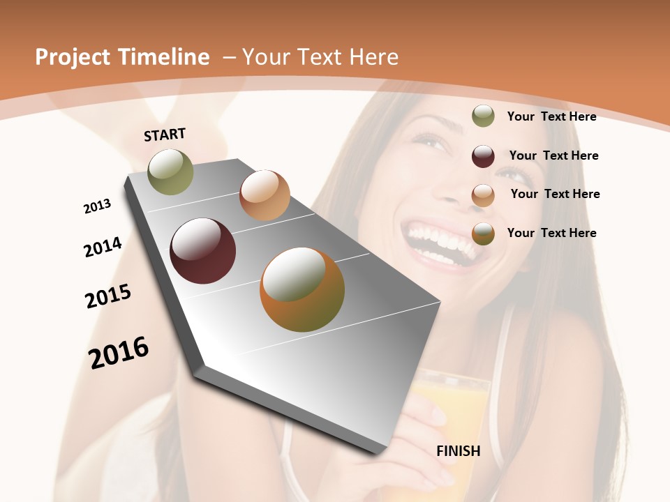 Young Space Beauty PowerPoint Template