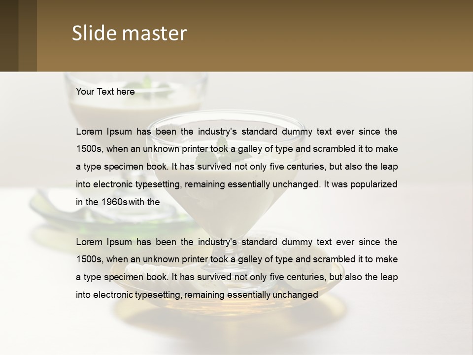 Nutrition Dessert Fruit PowerPoint Template