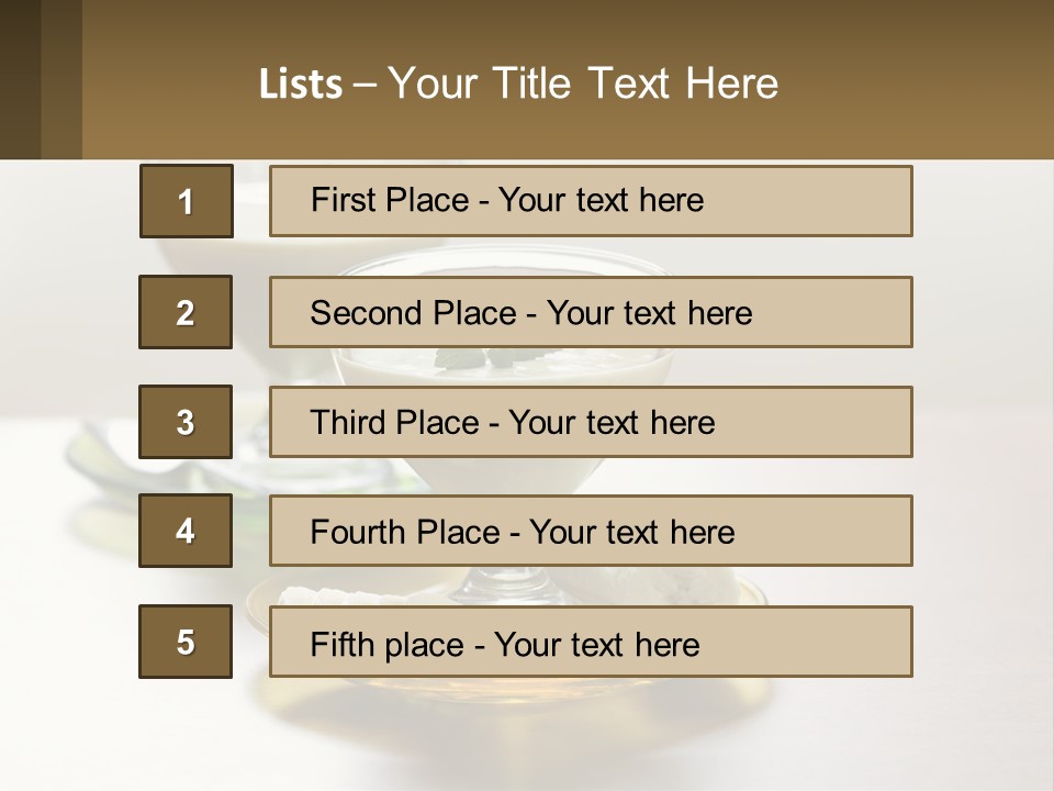 Nutrition Dessert Fruit PowerPoint Template