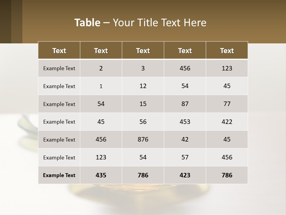 Nutrition Dessert Fruit PowerPoint Template
