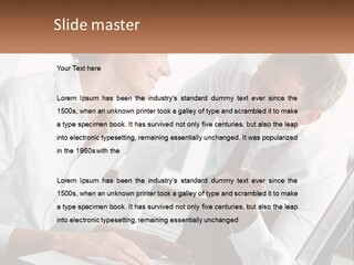 Expression Man Business PowerPoint Template