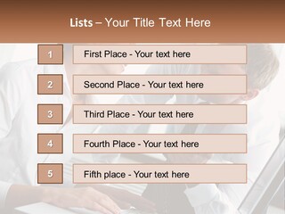 Expression Man Business PowerPoint Template