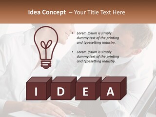 Expression Man Business PowerPoint Template