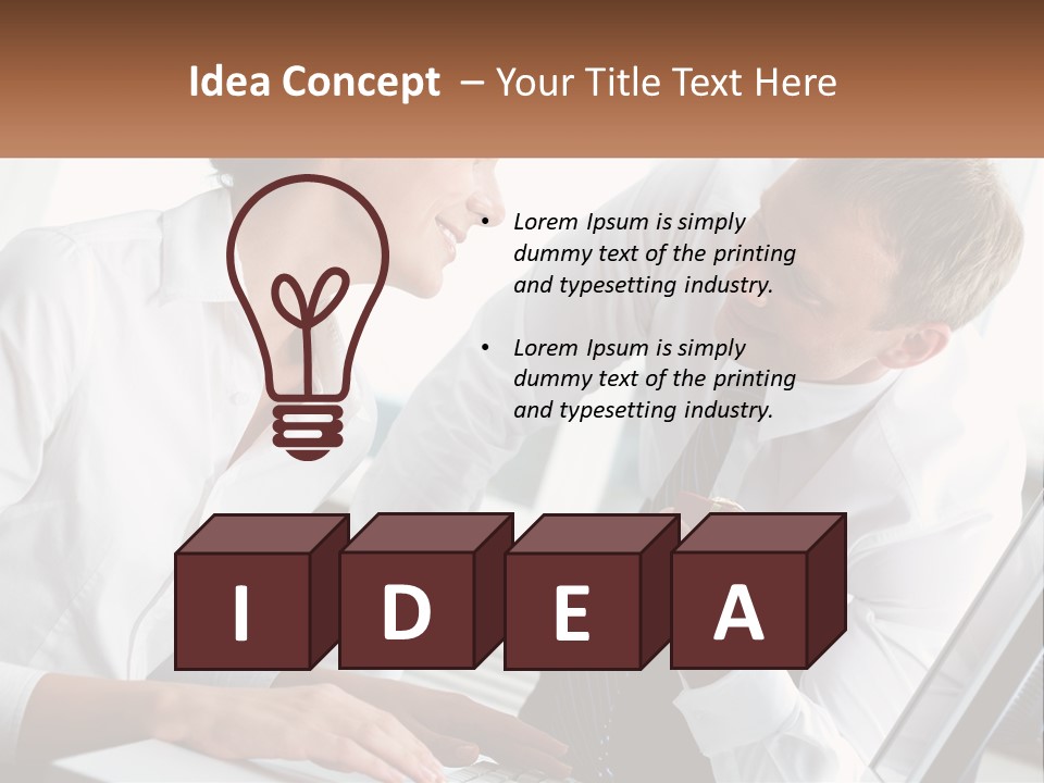 Expression Man Business PowerPoint Template