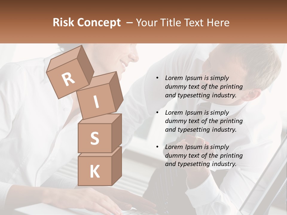 Expression Man Business PowerPoint Template