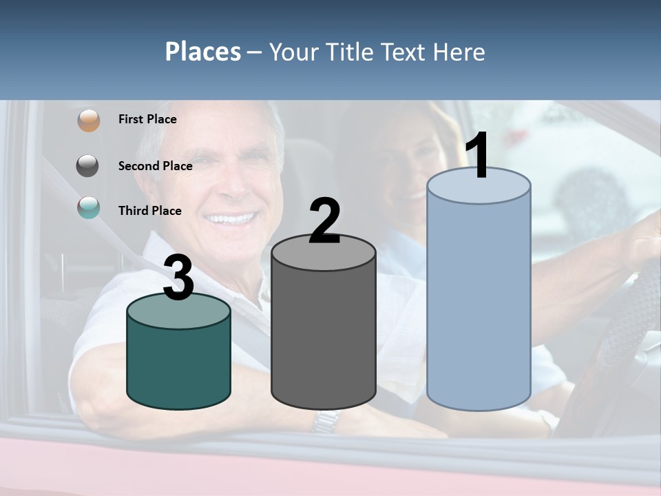 Man White Retirement PowerPoint Template