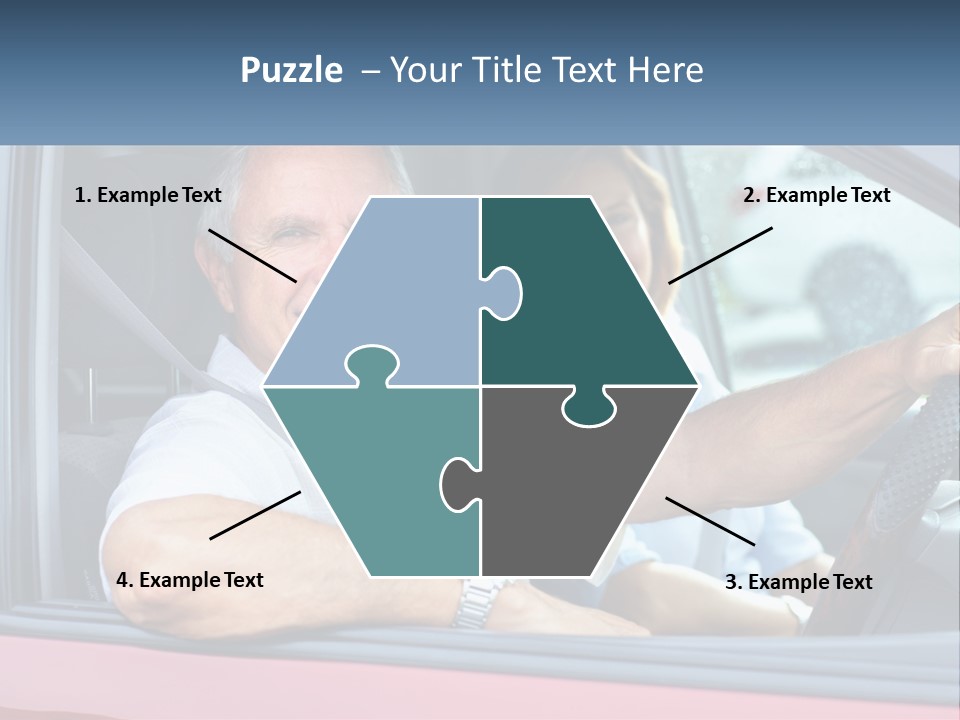 Man White Retirement PowerPoint Template