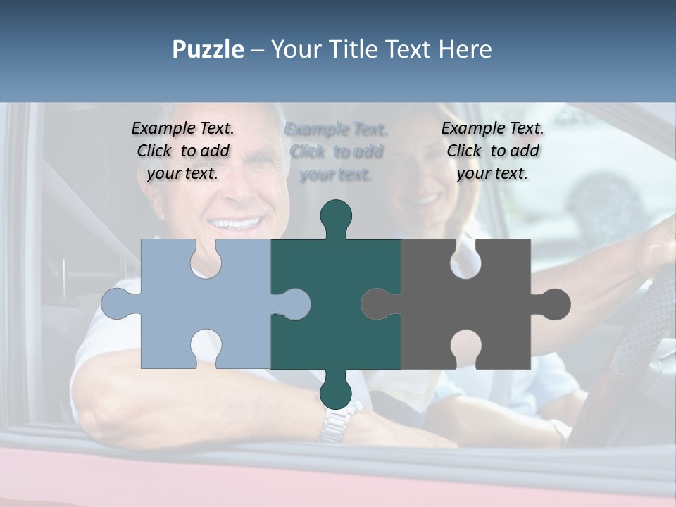 Man White Retirement PowerPoint Template