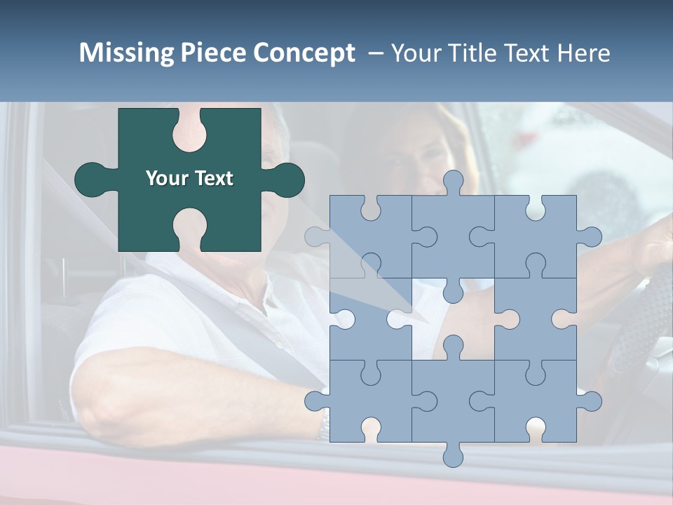 Man White Retirement PowerPoint Template