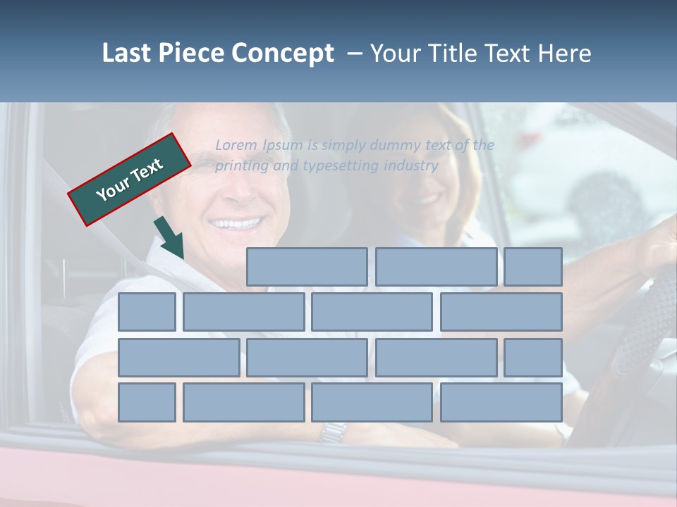 Man White Retirement PowerPoint Template