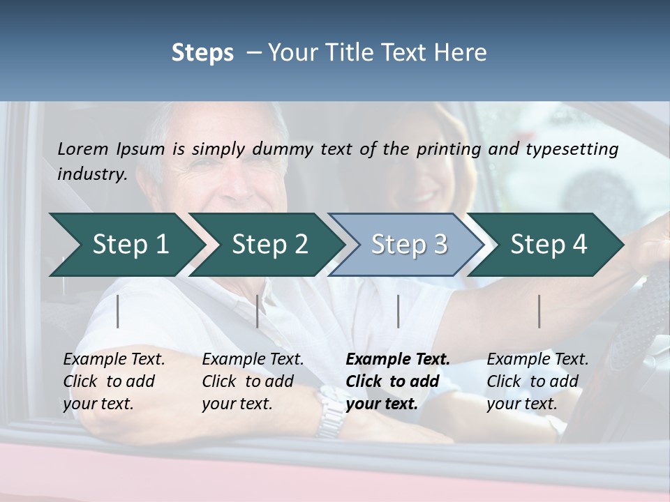 Man White Retirement PowerPoint Template