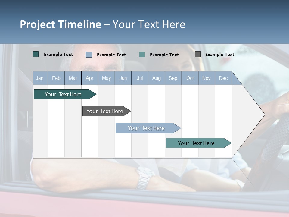 Man White Retirement PowerPoint Template