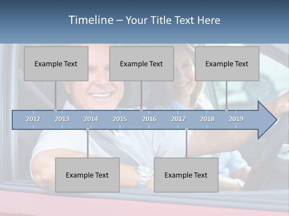 Man White Retirement PowerPoint Template