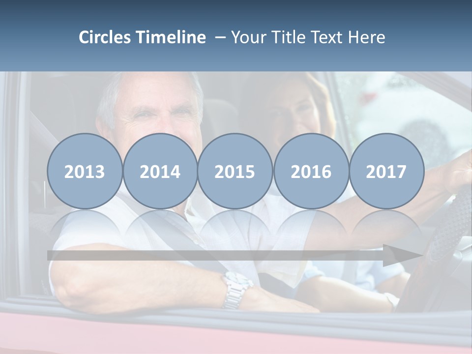 Man White Retirement PowerPoint Template