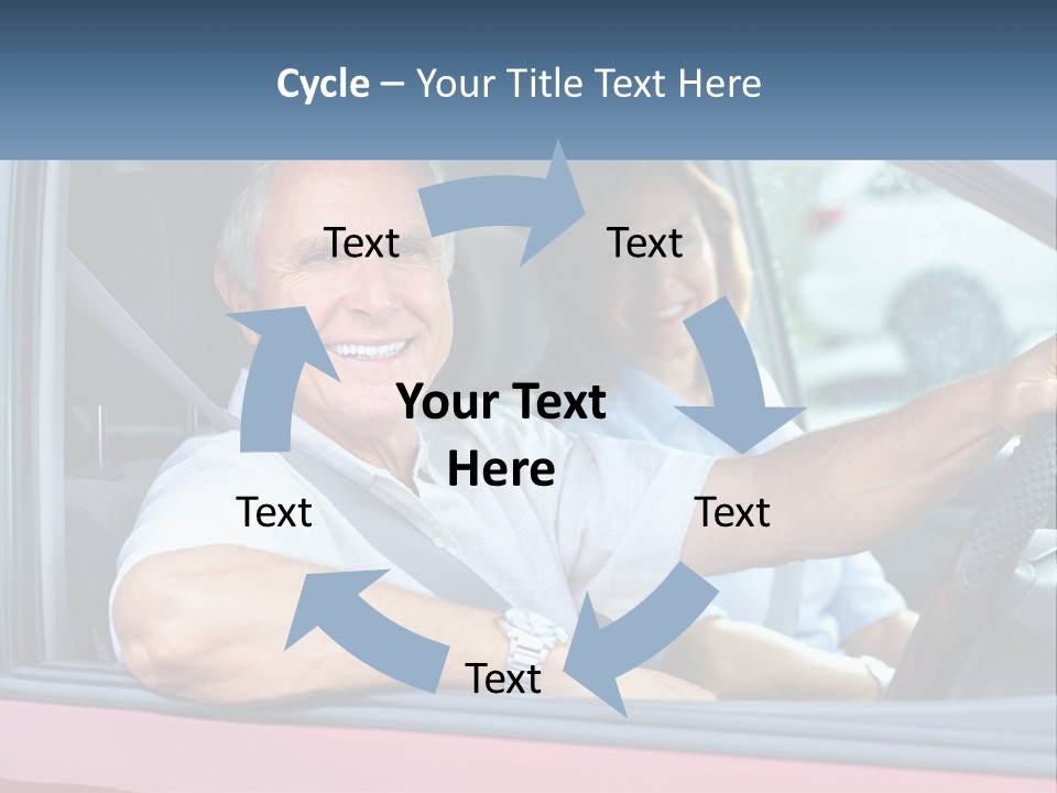 Man White Retirement PowerPoint Template