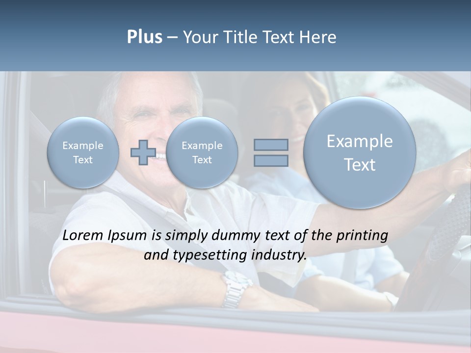 Man White Retirement PowerPoint Template
