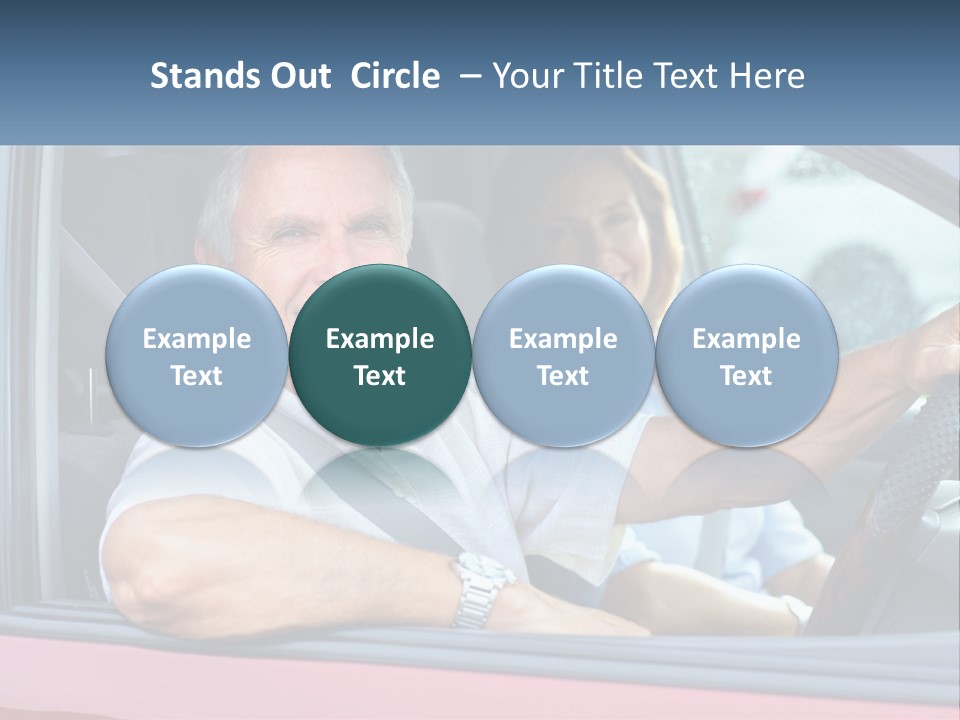 Man White Retirement PowerPoint Template