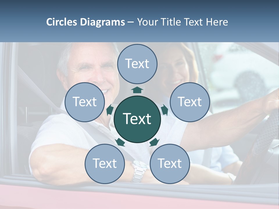 Man White Retirement PowerPoint Template