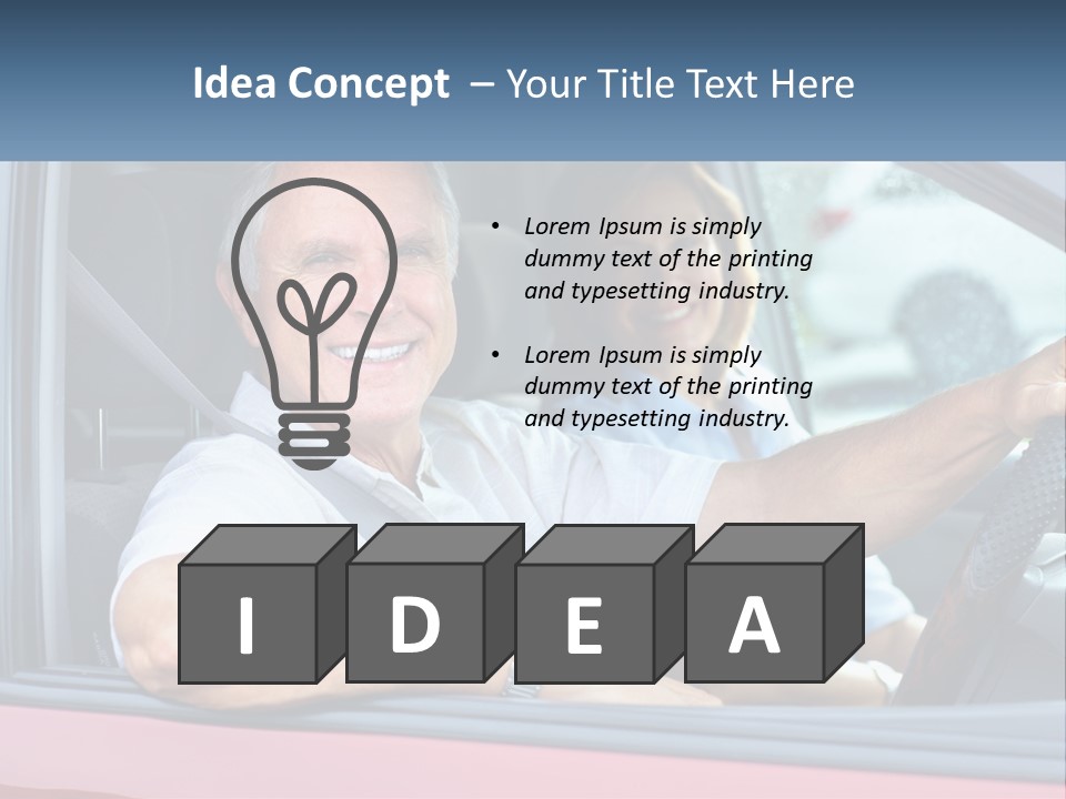 Man White Retirement PowerPoint Template