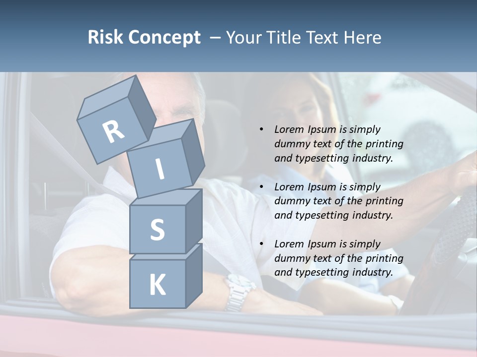 Man White Retirement PowerPoint Template