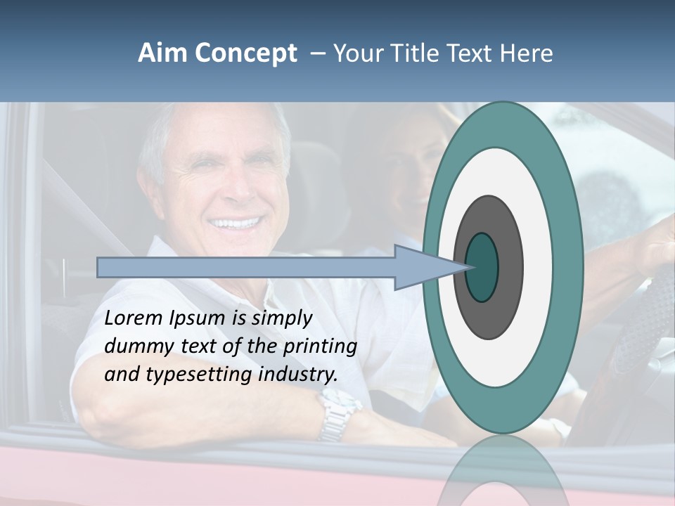 Man White Retirement PowerPoint Template