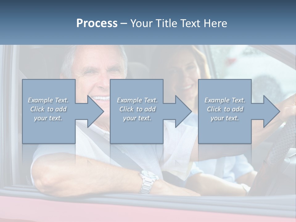 Man White Retirement PowerPoint Template