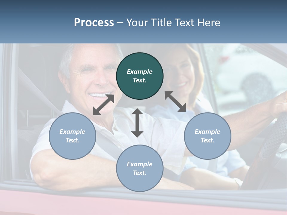 Man White Retirement PowerPoint Template