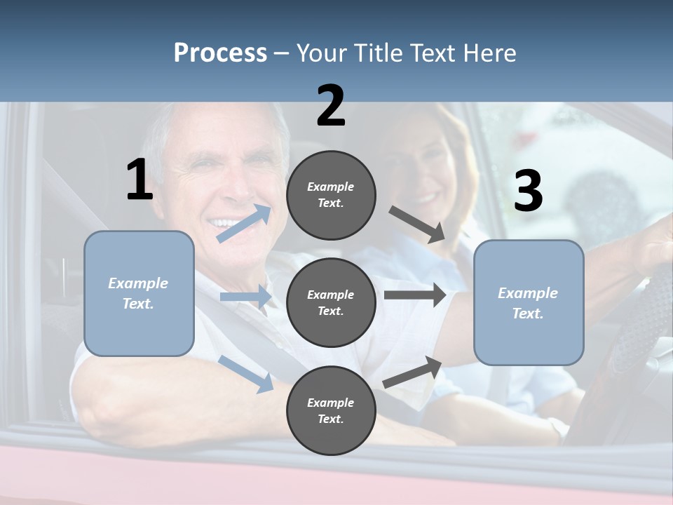 Man White Retirement PowerPoint Template