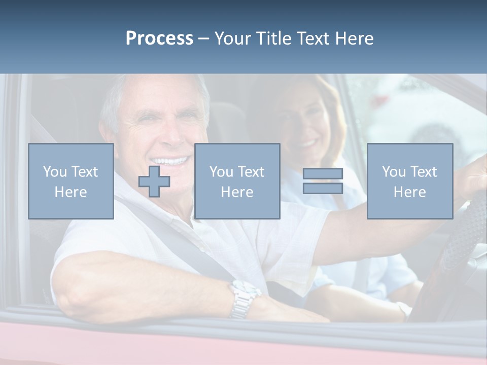 Man White Retirement PowerPoint Template