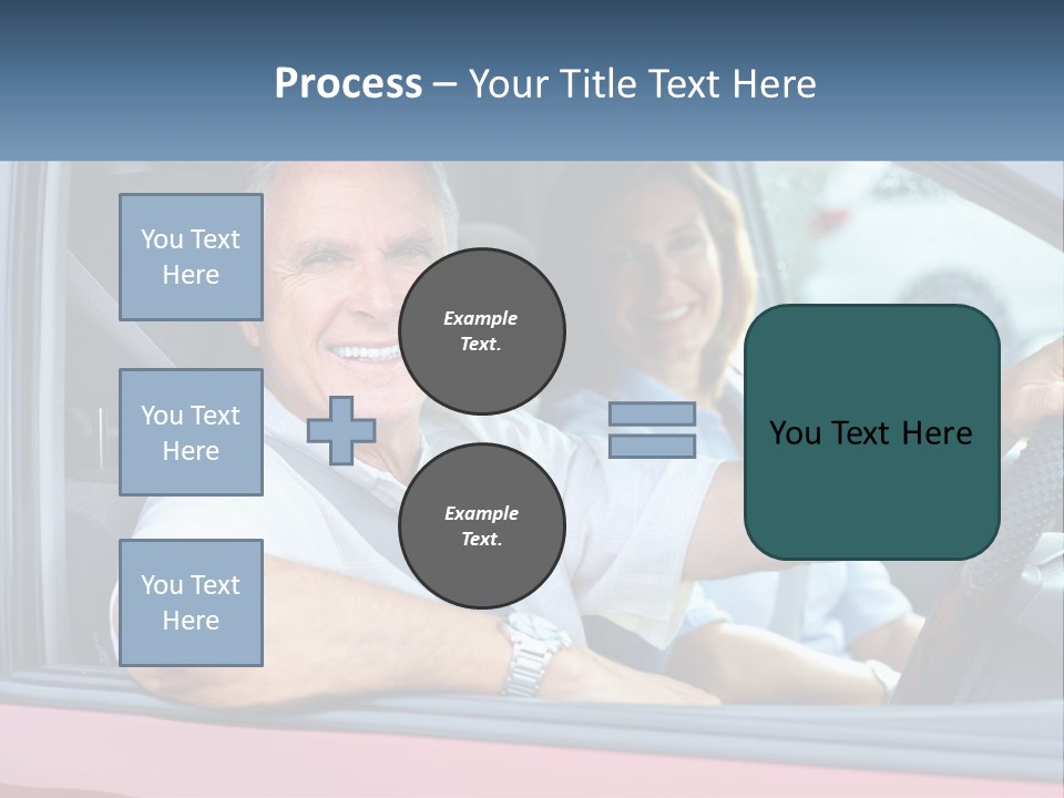 Man White Retirement PowerPoint Template