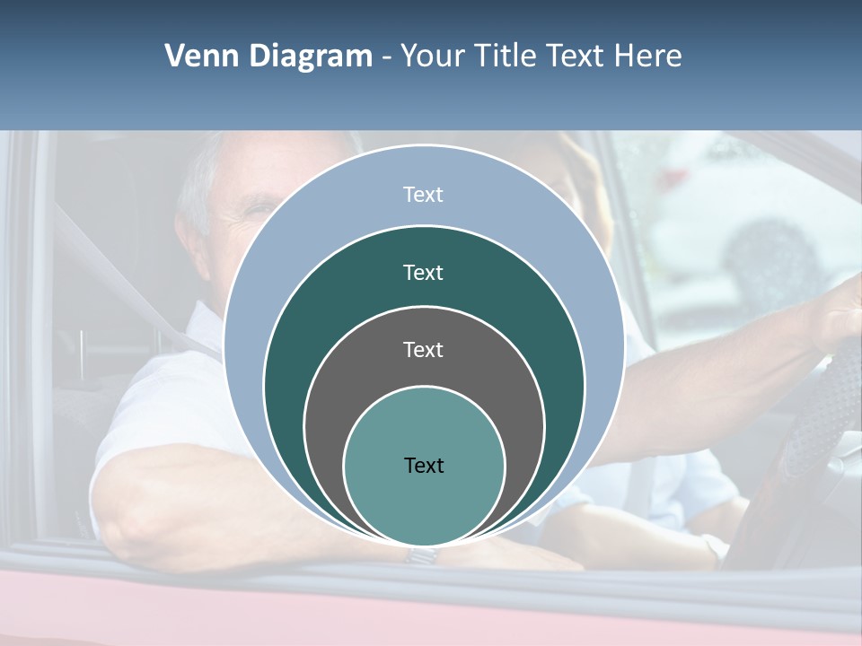 Man White Retirement PowerPoint Template