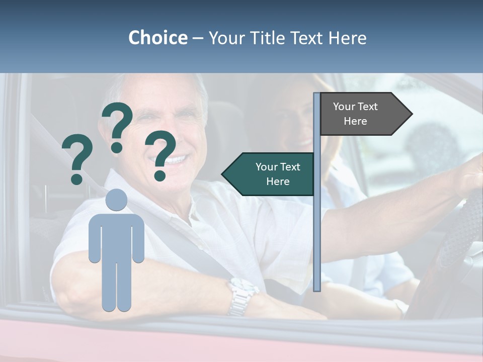 Man White Retirement PowerPoint Template