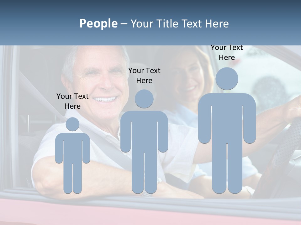 Man White Retirement PowerPoint Template